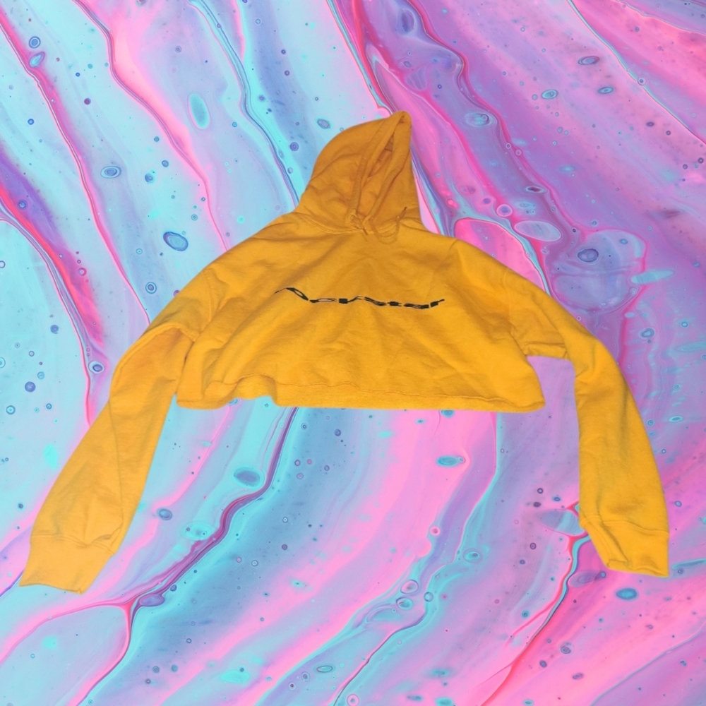 Post Malone Rockstar extremely cropped hoodie ladies size large